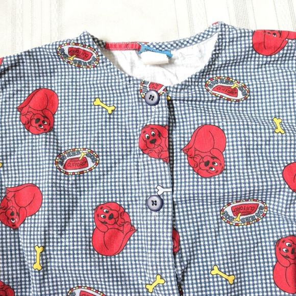 2002 Scholastic Clifford the Big Red Dog scrub shirt - Picture 3 of 8